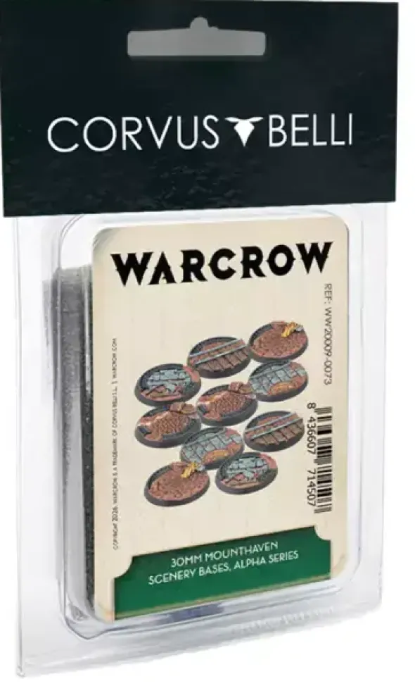 Warcrow - 30mm Mounthaven Scenery Bases, Alpha Series