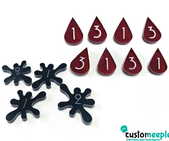 Warcrow - Pions de Blessures et de Miasmes Compatibles