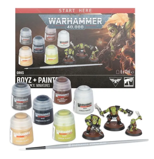 Warhammer 40,000 : Orks - Boyz + Set de Peinture