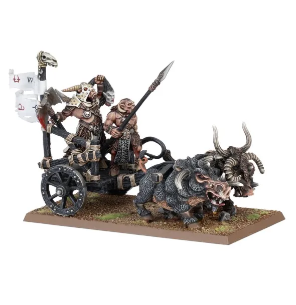 Warhammer - The Old World : Braillehardes Hommes-bêtes - Char à Sangleboucs