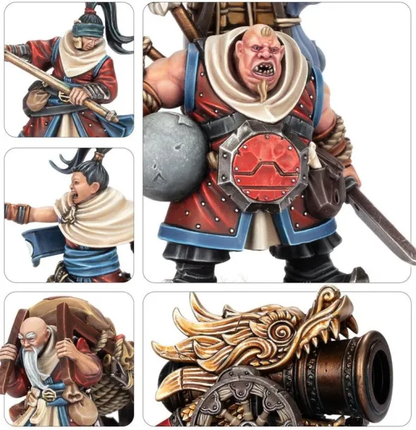Warhammer - The Old World : Grand Cathay - Grand Canon et Batterie de Fusées Pluie de Feu