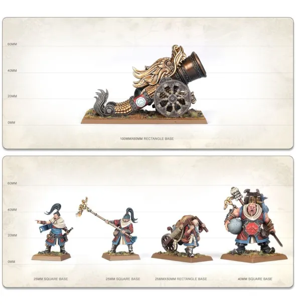 Warhammer - The Old World : Grand Cathay - Grand Canon et Batterie de Fusées Pluie de Feu