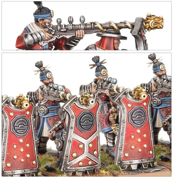 Warhammer - The Old World : Grand Cathay - Fusiliers Grêle de Fer & Équipes de Canon Grue