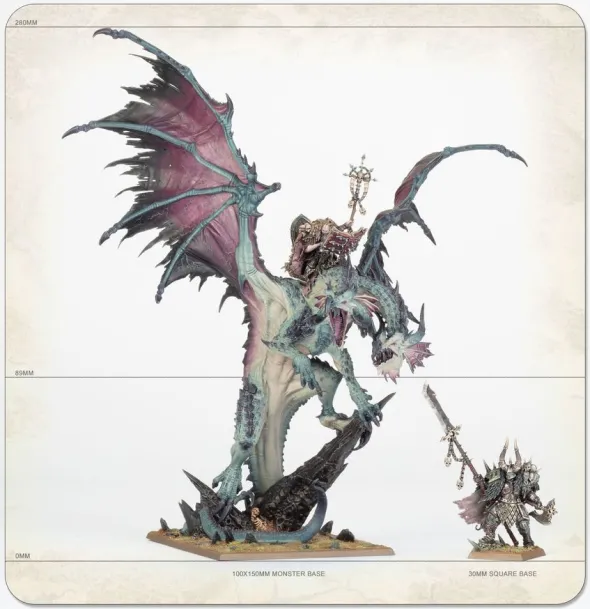Warhammer - The Old World : Guerriers du Chaos - Seigneur/Sorcier sur Dragon du Chaos