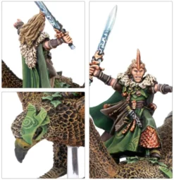 Warhammer - The Old World : Royaume des Elfes Sylvains - Noble Elfe Sylvain sur Grand Aigle