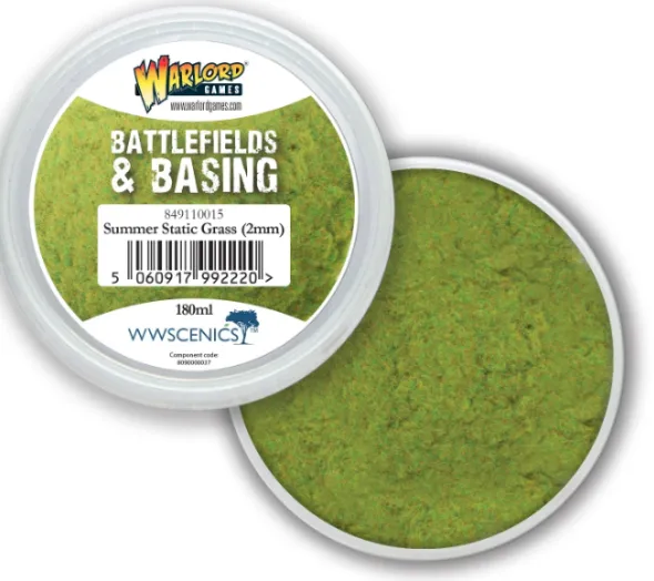 Warlord - Battlefields & Basing: Summer 2mm Static Grass (180ml)