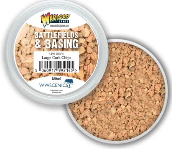 Warlord - Battlefields & Basing: Large Cork Chips (180ml)