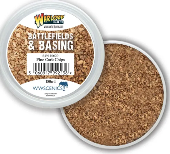 Warlord - Battlefields & Basing: Fine Cork Chips (180ml)