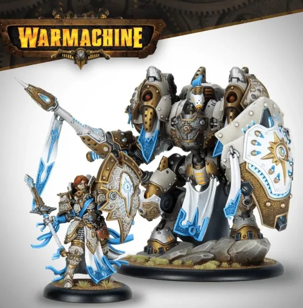 Warmachine - Mercenaries - Constance Blaize and Gallant