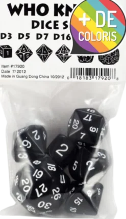 Who Knew ? Dice Set
