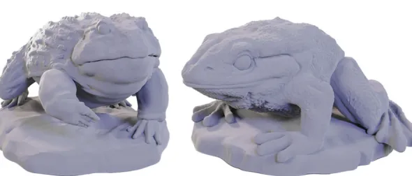 Wizkids Deep Cuts Unpainted Miniatures: Giant Frogs