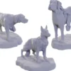 Wizkids Deep Cuts Unpainted Miniatures: Dog Companions