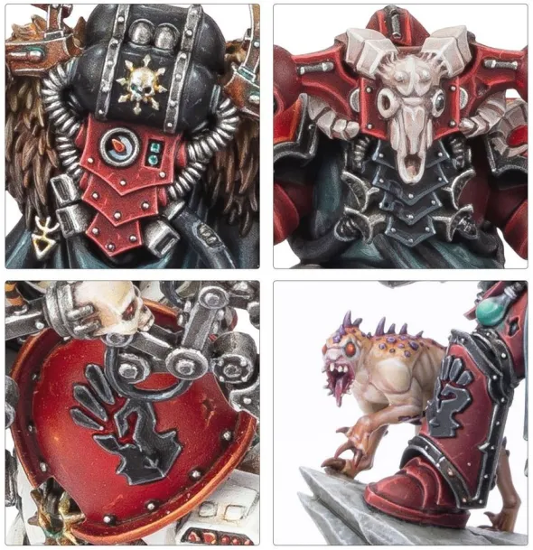 W40K - Space Marines du Chaos - Huron Blackheart et les Maîtres du Maelström