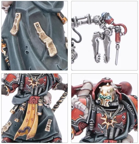 W40K - Space Marines du Chaos - Huron Blackheart et les Maîtres du Maelström