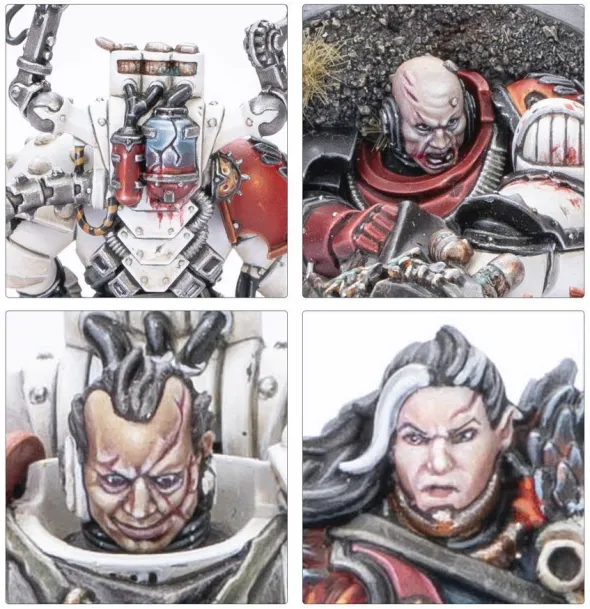 W40K - Space Marines du Chaos - Huron Blackheart et les Maîtres du Maelström