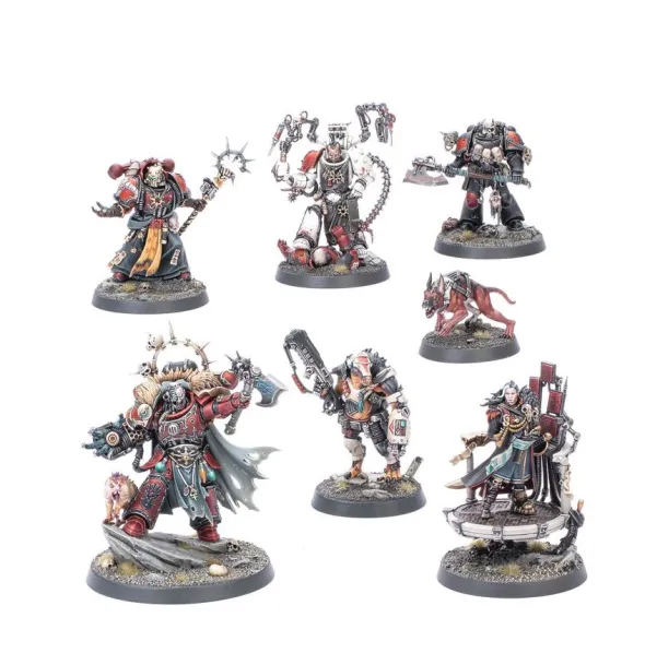 W40K - Space Marines du Chaos - Huron Blackheart et les Maîtres du Maelström