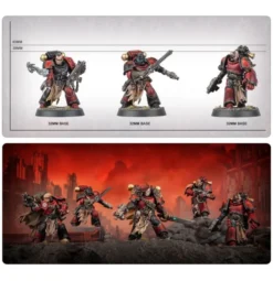 W40k : Space Marines du Chaos - Pillards Red Corsairs