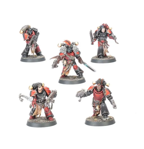 W40k : Space Marines du Chaos - Pillards Red Corsairs
