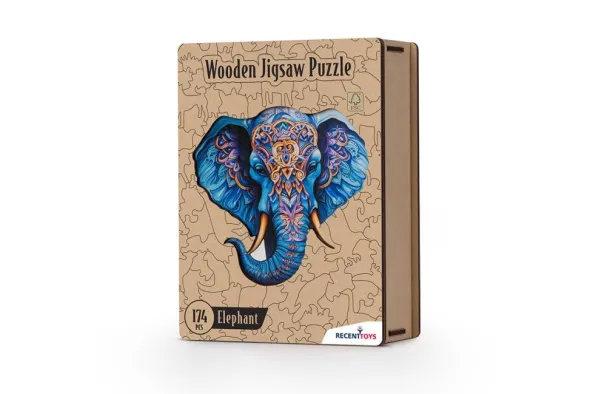 Wooden Jigsaw Puzzle - Elephant