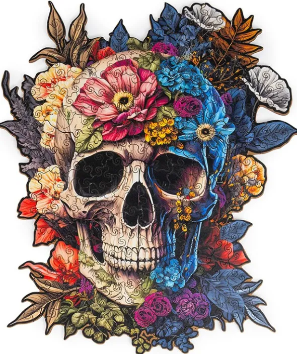 Wooden Jigsaw Puzzle - Skull