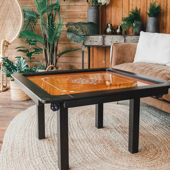 Woodestic Carrom Set (Hêtre vapeur - Ébène)