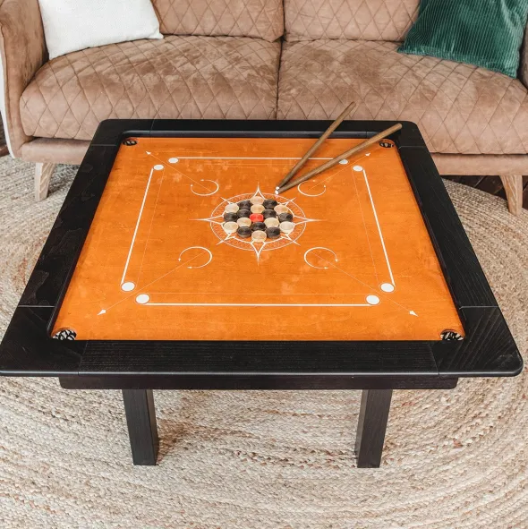 Woodestic Carrom Set (Hêtre vapeur - Ébène)