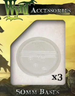 Wyrdscape Bases - 3x Clear Bases 50mm