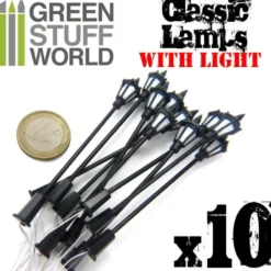 10x Lampadaires classiques avec LED
