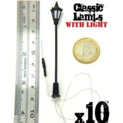 10x Lampadaires classiques avec LED