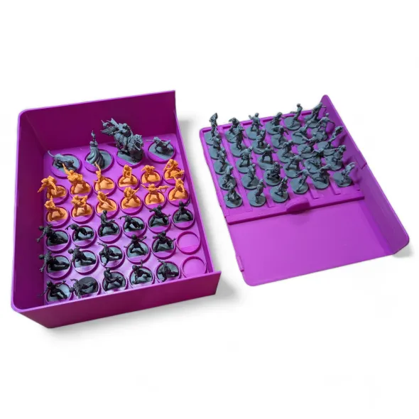 Zombicide Army of the Dead - Boite rangement Zombies Fuchsia compatible