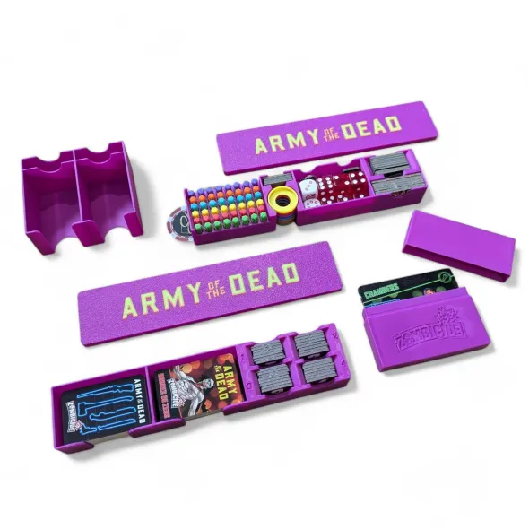 Zombicide Army of the Dead - Insert rangement fuschia compatible